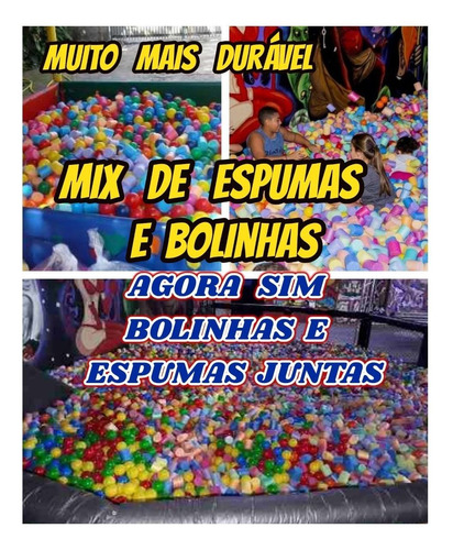 Espumas+bolinhas Para Piscina De Bolinha Kit Com 1000+brinde