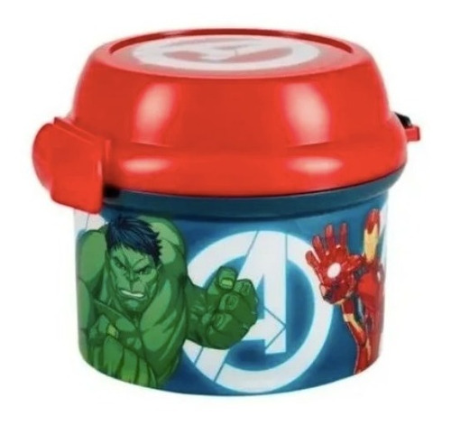 Imagen 1 de 3 de Porta Colación Snack Marvel Avengers 280ml Sin Bpa