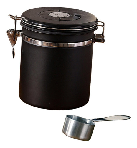 Para Recipiente De Café Hermético, Contenedor De Negro