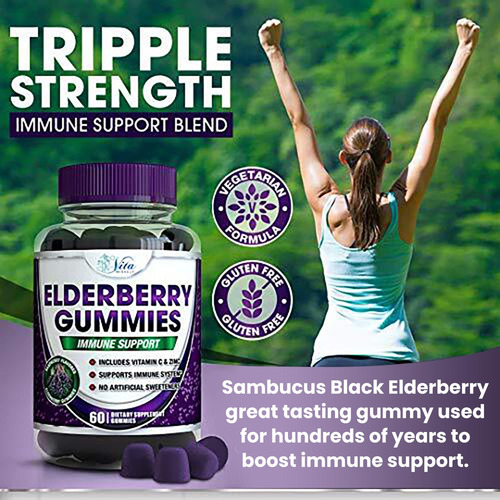 Gomas De Sabugueiro Vita Miracle Com Zinco E Vitamina C 60 U