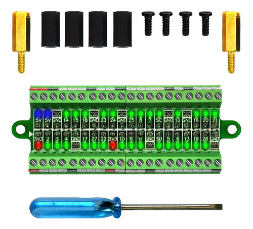 Módulo De Placa De Ruptura De Bloque De Terminales Led Rpi.