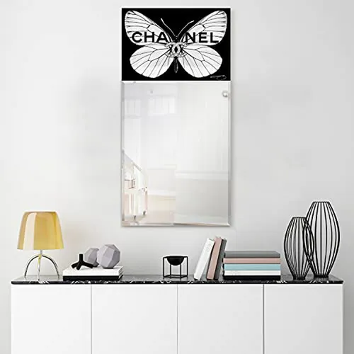 Espejo Rectangular Mariposa Con Vidrio Templado - Listo Para