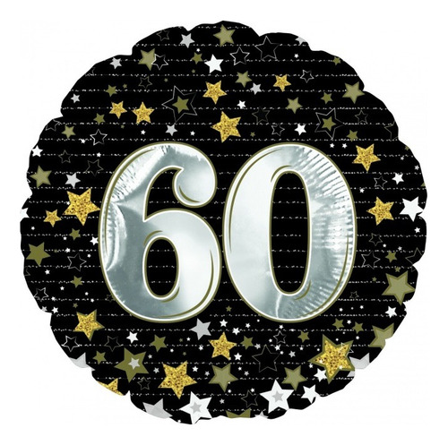 Balão 60 Anos (cti) 18pol Com 3 Unidades