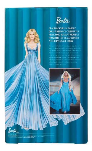 Barbie Supermodel Claudia Schiffer En Vestido Versace