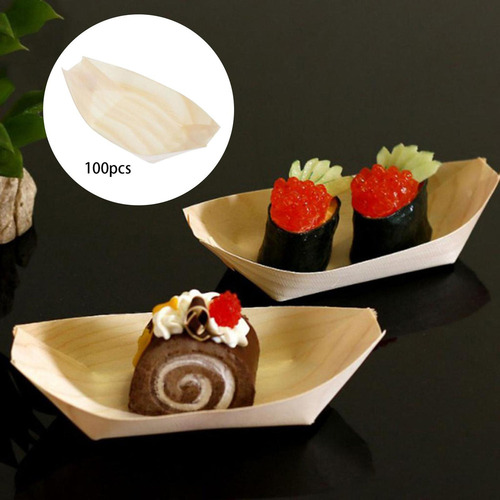 Plato Sashimi Desechable Hecho A Mano Para Restaurante,