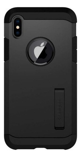 Funda de teléfono para iPhone XS/X Spigen Matte Black 057cs22160, color negro