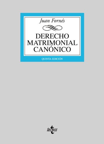 Libro Derecho Matrimonial Canonico De Juan Fornés Ed: 5