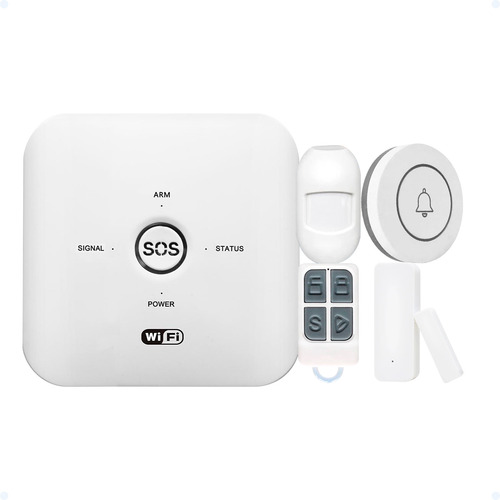 Kit De Alarme Residencial Sensor Presença Smart Wifi Central