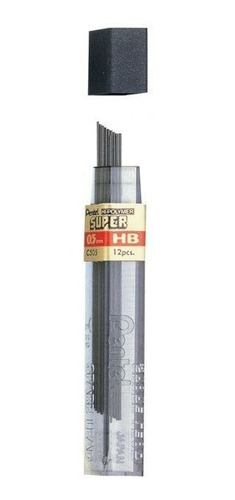 Imagen 3 de 3 de Lapicero Portaminas Pentel Graphgear 500 + Goma+ Minas 0.5mm