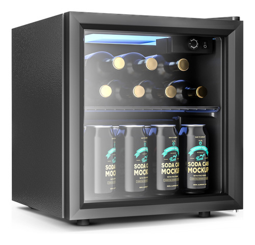 Euhomy Refrigerador De Bebidas Para 55 Latas, Mini Refrigera