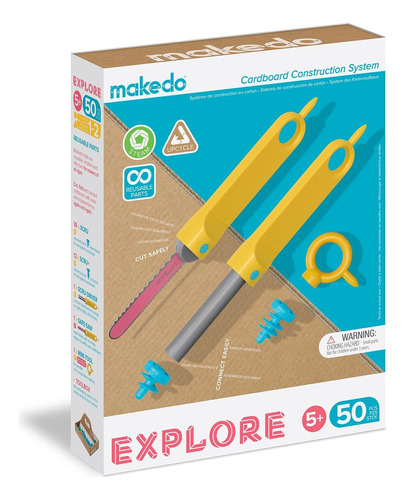 Makedo Explore | Kit De Herramientas De Construcción De Ca.