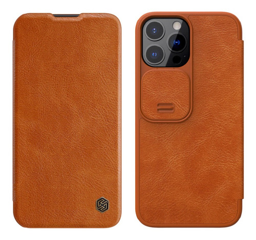 Estuche Antichoque Nillkin Qin Leather Para iPhone 13 Pro