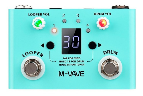 M-vave Lost Tempo - Ritmos Batería + Looper