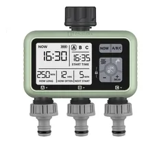 Comprar Timer Digital Programable Riego Automático Plantas 3 Salidas