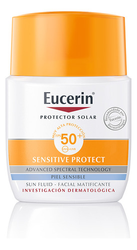 Protector Solar Eucerin Sun Fluid Facial Matificante Fps50+