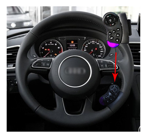 Mz Control Remoto Universal For Volante De Coche Con Dvd/mp3