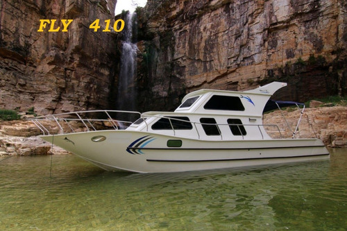 Lancha Cabinada De Alumínio Malloy Modelo Fly 410 Full