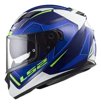 Comprar Casco Moto Integral Ls2 320 Stream Evo Axis Azul Blanco Color Blanco\u002FAzul Color secundario Verde Tamaño del casco XXL
