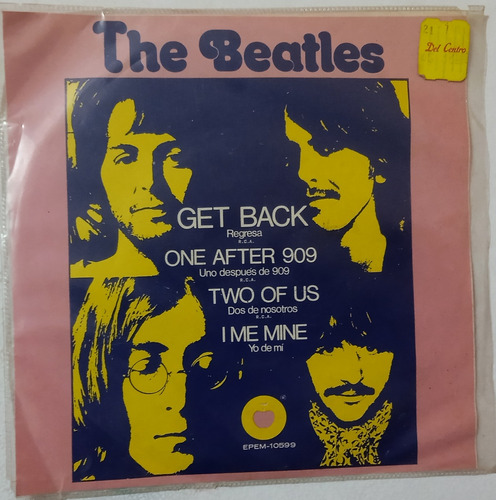 The Beatles - Get Back Vinil Ep 7 45 Rpm Edición Mexicana 72
