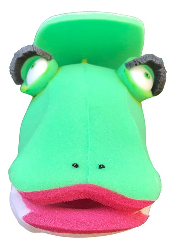 Gorro Careta Goma Espuma De  Iguana Miss Crawly Disfraces 