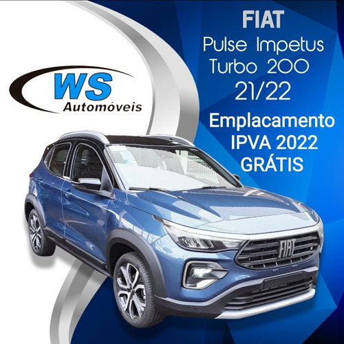 Imagem 1 de 12 de Fiat Pulse Impetus 1.0 200 Turbo Azul 2022