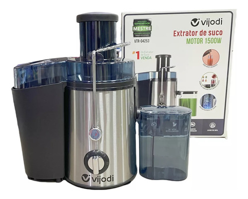 Extrator Automático De Sucos Frutas Espremedor Vijodi 1500w
