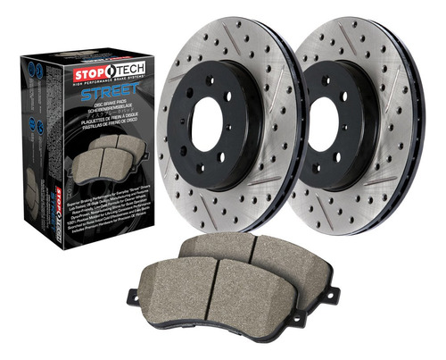 Stoptech Kit Freno Trasero Perforado Ranurado