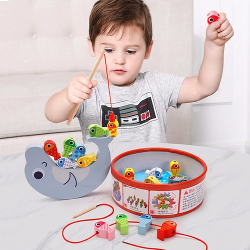 Juguetes Montessori Kusarko  Para Niños De 1, 2, 3, 4 Añ Bbb