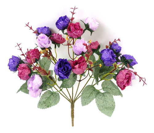 Arreglo Floral Con Flores Falsas, Ramo De Rosas, Decoración