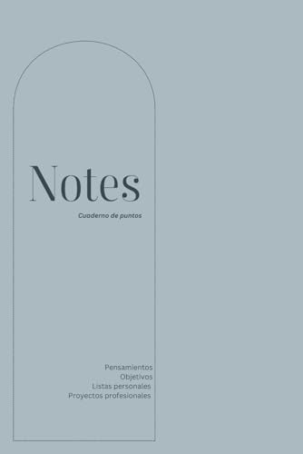 Notes. Cuaderno De Puntos. Pensamientos, Objetivos, Listas P