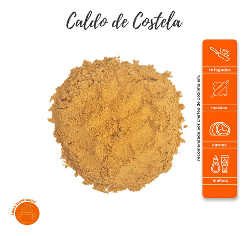 Caldo Costela Kit 2 50g Pote Com Dosador Sabor E Praticidade