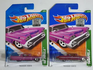 2 Hot Wheels Impala ´58 Sth Super Treasure Y Th Hunt 2011