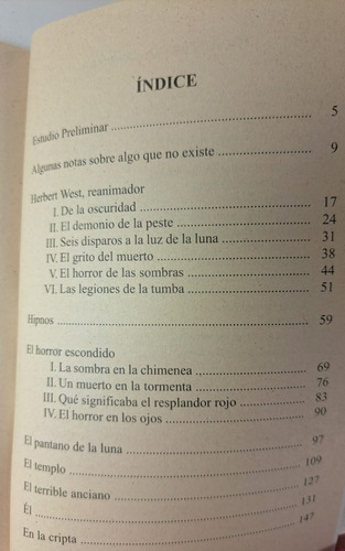 Herbert West, Reanimador Y Otros Cuentos, De H.p. Lovecraft.