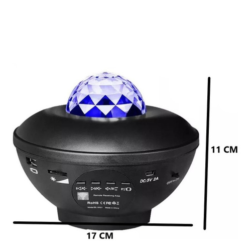 Lampara Proyector Bluetooth Usb Relajante Con Control