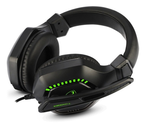 Imagen 3 de 9 de Auriculares Gamer T-dagger T-rgh208 Eiger C/micrófono Led F