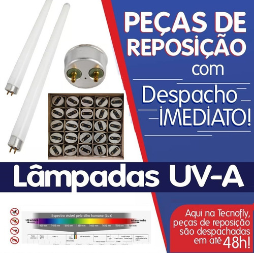 Lâmpada Fluorescente Luz Negra 15 Watts Luz Negra Uv-a 15 W