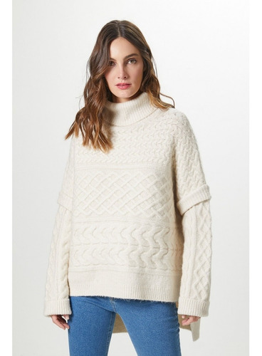 Sweater Oversize Blanco Canal