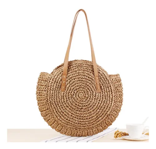 Bolso mimbre playa hotsell