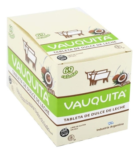 Vauquita Coco 22gr Pack X 18un - Cioccolato Tienda De Dulces