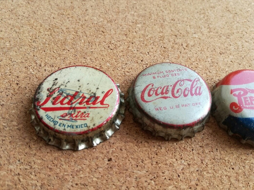Corcholatas Refresco Lote De 4 Sidral Coca Pepsi Seven Up (Usado)