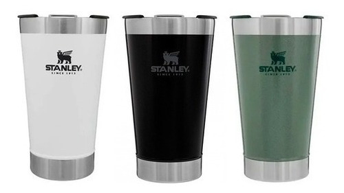 Imagen 2 de 6 de Vaso Térmico Para Cerveza Stanley Con Tapa 470ml