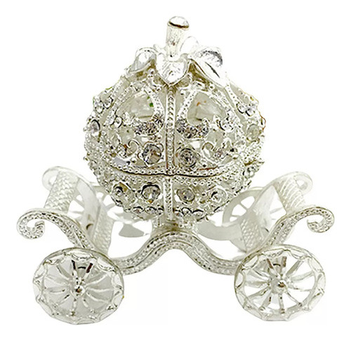 Joyero De Cristal Con Forma De Carruaje De Calabaza, Joyero