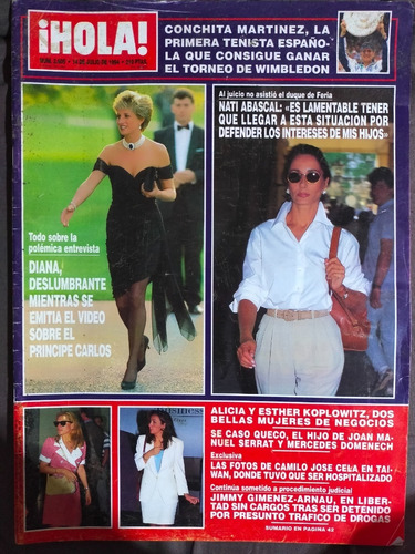 La Princesa Diana, Conchita Martinez En Revista Hola