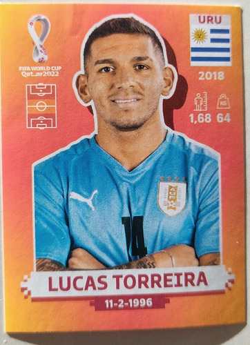 Figurita Lucas Torreira Uruguay Álbum Qatar 2022