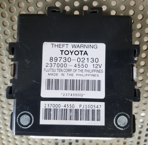 Modulo Control De Alarma Toyota Corolla 09 / 14 Es11