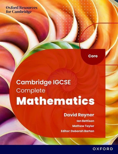 Cambridge Igcse Complete Mathematics Core: Student's Book *6