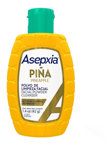 Asepxia Piña Jabón Limpieza Facial En Polvo Exfoliante 42g