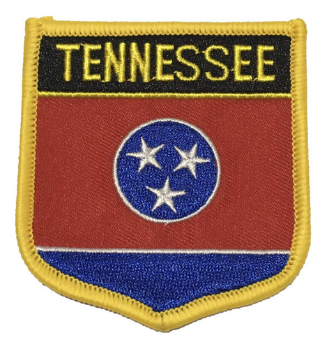 Patche Aplique Bordado Escudo Da Bandeira Do Tennessee 6x7cm