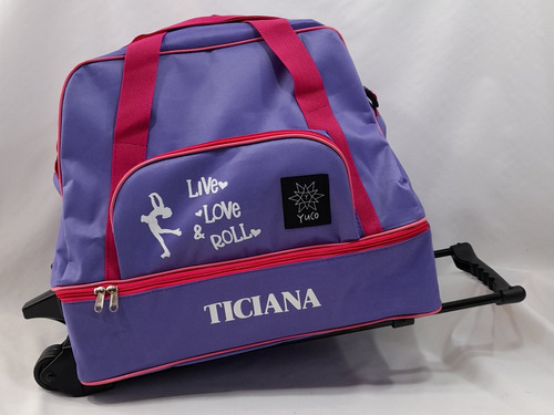 Imagen 2 de 9 de Bolso Cajon De Patin Artistico Carrito (opc Personalizable)