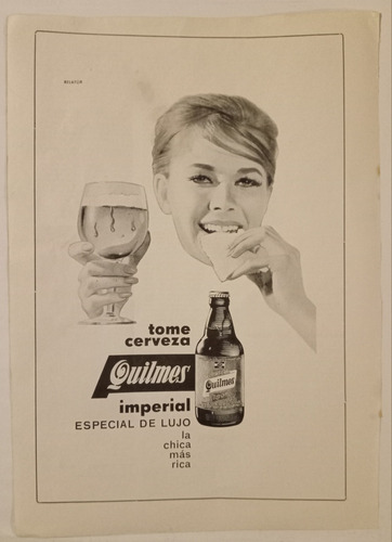 Propaganda Cerveza Quilmes Imperial Clipping 